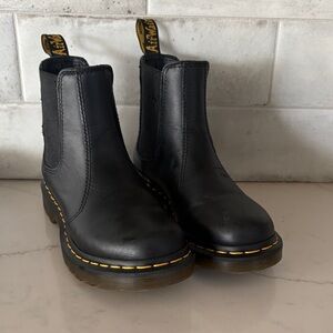 Dr. Martens Black Leather Combat Boots